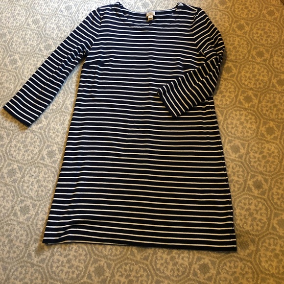 J. Crew Factory Dresses & Skirts - J. Crew Factory Navy and White Striped Dress